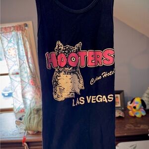 Hooters Las Vegas Tank Top - Black and Pink